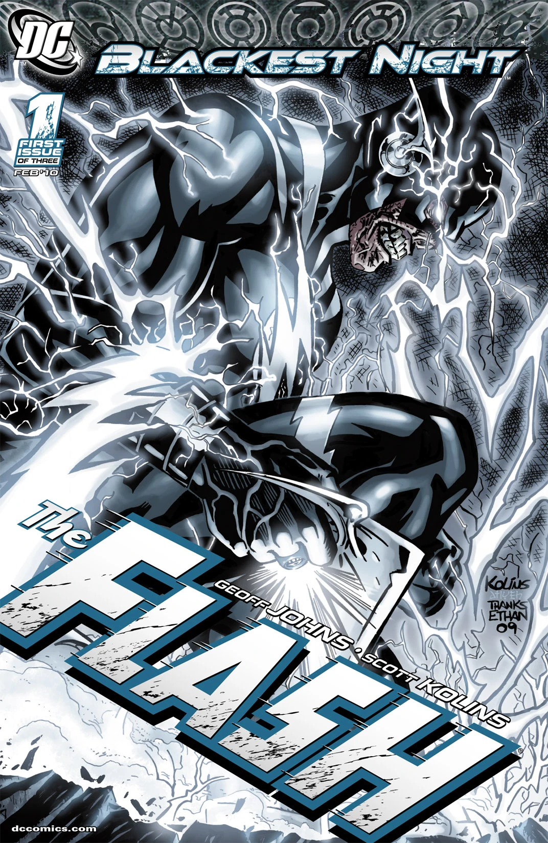 Blackest Night: The Flash #1 (DC, 2009 — Cover A) cover